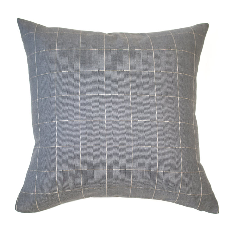 TOSS by Daniel Stuart Studio Cotton Feathers Checkered Throw Pillow